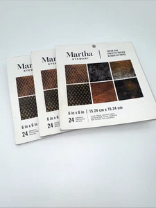 3X MARTHA STEWART Halloween Scrapbook Paper Pad 12 Designs 24 Sheets 6“ x 6“ - Picture 1 of 16