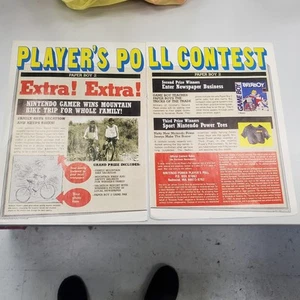 Vintage 1991 Nintendo Power Paper Boy 2 Contest Print Article Ad 2 Pages - Picture 1 of 6