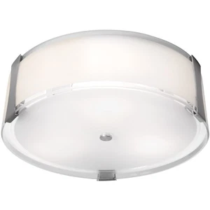 Access Lighting Tara 3 Light 18" Flush Mount, Brushed Steel - 50121LEDDLP-BS-OPL - Picture 1 of 1