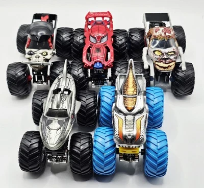 Hot Wheels Monster Jam Monster Trucks 1/64 Lot of 5 Diecast Vehicles Mattel #2 - Image 1 of 4