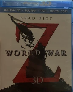 World War Z ~ 3D + 2D Blu-ray + DVD + Digital 2013 ~ 3 Disc Set ~ Brad Pitt (BN) - Picture 1 of 1