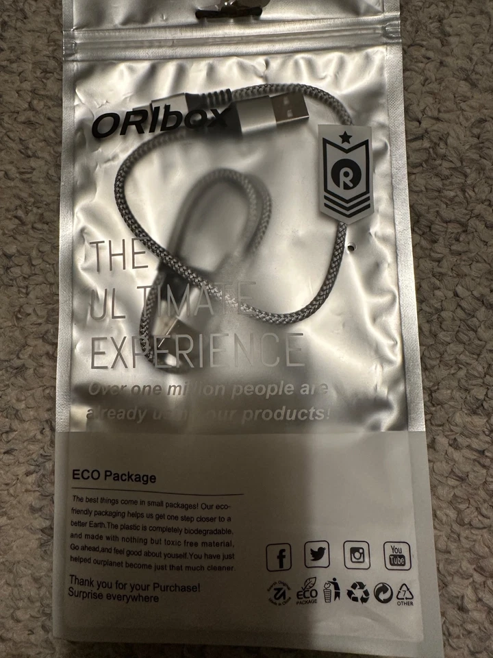 Braided USB Type-C USB-C to USB-A Fast Charge Cable Cord Charger Charging Sync - Image 1 of 1