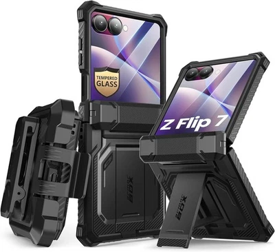 Funda protectora militar con pantalla para Samsung Galaxy Z Flip7 (2025) i-Blason Foto 1 de 4