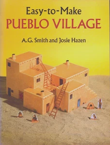 1992 Easy-to-Make Native American Pueblo Village Paper Scale Model Book - Picture 1 of 1
