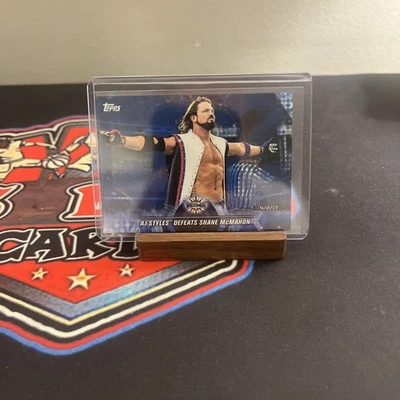 2018 Topps WWE Road To Wrestlemania AJ Styles #79. Raro 19/99 Foto 1 de 2