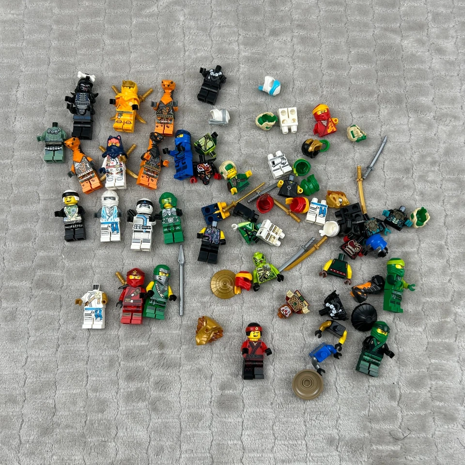 Authentic LEGO Minifigure Lot of Ninjago Figures and Accessories - Image 1 of 4