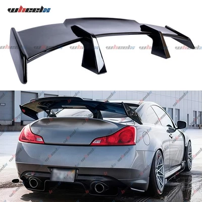 For Infiniti G35 G37 Coupe 58" Rear Trunk Spoiler Wing Gloss Black PRO GT Style - Imagem 1 de 4