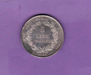 ITALY ITALIEN 5 LIRE 1848 LOMBARDEI LOMBARDIA - Zdjęcie 1 z 2