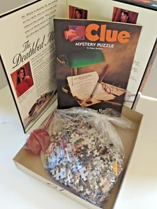 Clue Mystery Puzzle -1995 - “To Kill A Dying Man” 500 Pieces - Magnifying Glass - Picture 1 of 10