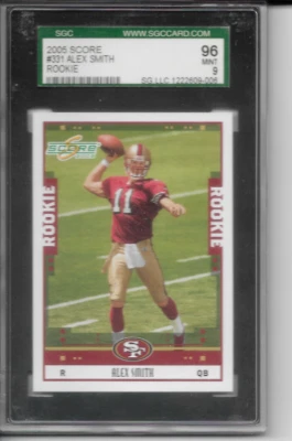 2005 Score Alex Smith Rookie SGC9 # 331 Mint - Image 1 of 2