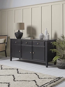 COX & COX Camille Sideboard - Black - Almost Brand New - RRP £995 - Picture 1 of 8