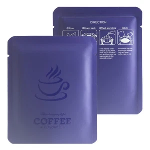 Bulk Purple Matte Open Top Drip Coffee Design Packaging Bag for Coffee Filters - Picture 1 of 4