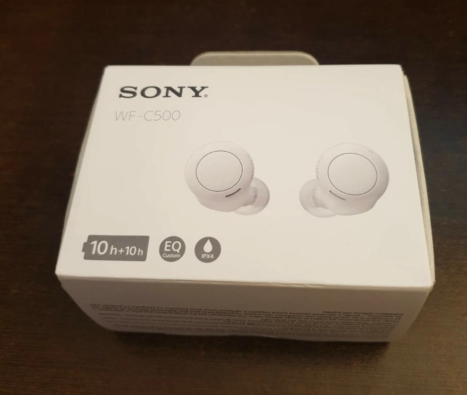 Sony  Bluetooth sans Fil Casque WF-C500 [Blanc Édition] NEUF Ss BLISTER - Photo 1/1