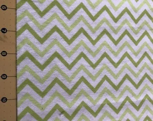 Green Chevron Flannel fabric sold by the yard #533 - Picture 1 of 1