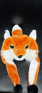 Critter Caps Plush Fox Hat With Tail One Size Fits Most - Picture 1 of 6