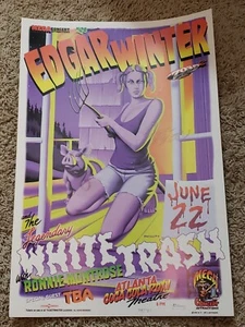 Edgar Winter White Trash☆JSA C.O.A. ATL SIGNED Original Concert Poster☆☆RARE☆☆☆ - Picture 1 of 7