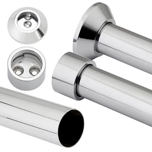 Kleiderstange wahlweise mit passendem Halter Garderobe Schrankrohr Kleiderbügel - Bild 1 von 14