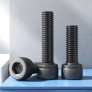 Socket Cap Head Screws High Tensile M5-M10  12.9 Steel Black Hex Allen Key Bolts - Picture 1 of 7