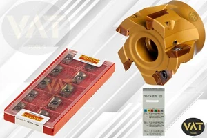 10x Sandvik R390-17 04 16E-PM 1030 + ERAX 90°Messerkopf D=50mm mit Rechnung Neu - Bild 1 von 1