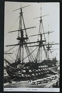 Vintage English Postcard of H.M.S. Victory - Picture 1 of 3