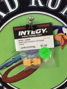 Integy INTC24548 XT60 Connector (2) Female 3.5mm - Picture 1 of 2