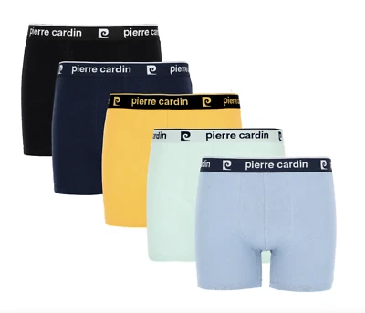 Pierre Cardin 2er-5er Pack Boxershorts Unterhosen Schwarz Blau Gelb Gr. M - XXL - Bild 1 von 4