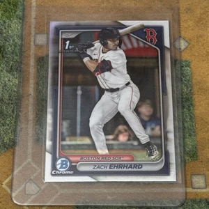 2024 Bowman Draft #BDC-146 Zach Ehrhard Chrome Refractor Boston Red Sox - Picture 1 of 2