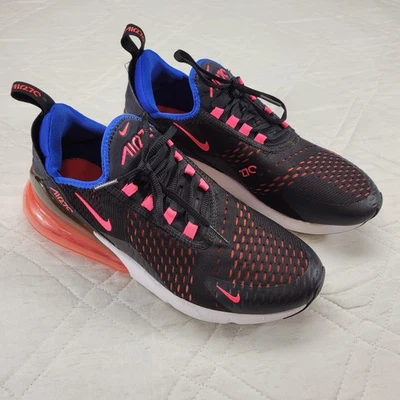 Nike Air Max 270 Rosa Sobre Negro Mujer Zapatos para Correr Talla 11 Foto 1 de 4