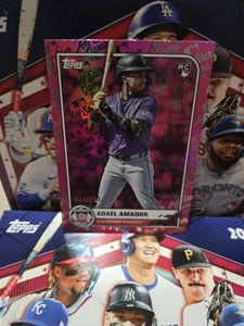 2025 Topps All Star Game Adael Amado #80/250 Pink Foil Colorado Rockies #52 RC - Picture 1 of 2