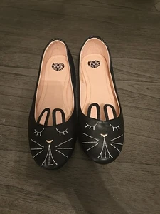 Scarpe basse nuove Modcloth T.U.K nere coniglietto coniglio taglia 10 US - Foto 1 di 5