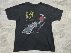 Korn Follow The Leader 20th Anniversary T-Shirt Mens Sz Medium Fits Small Black  - Picture 1 of 8