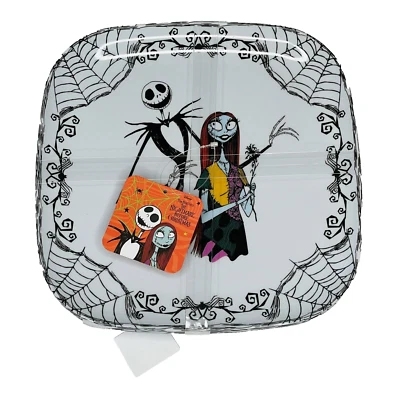 Nuevo Juego de 4 Platos de Melamina Disney PESADILLA ANTES DE NAVIDAD Foto 1 de 3