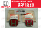 Honda Genuine Integra DC2 Type-R Front Rear Emblems 75700-ST7-Z00 75701-ST7-Z00