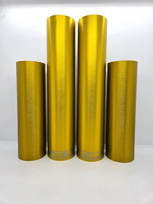 Fork Skins Graphics Covers Yellow Brushed Decals GASGAS EC XC 200 250 300 - Изображение 1 из 4