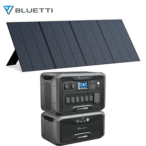 BLUETTI AC300 B300 Power Station 3000W Generator + 350W Solar Panels Home Use