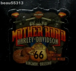 ⭐MOTHER ROAD KINGMAN ARIZONA HARLEY DAVIDSON DEALER WESTE JACKE PIN - Bild 1 von 2