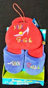 Dan Dee Girls Plush Slippers and Plush Purse Set Shoe Fetish L(2-3) Great Gift - Picture 1 of 9