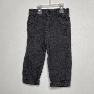 Cherokee Tweed Pants Baby Boys Size 18 Months Gray Stager Leg Part Elastic Waist - Picture 1 of 5