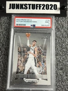 2023-24 Prizm Deca Victor Wembanyama Rookie PSA 9 Mint #116 Rare RC Spurs - Picture 1 of 3