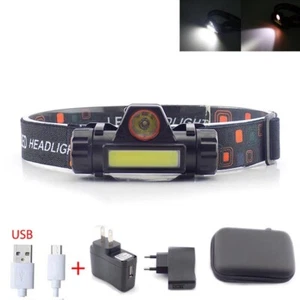 COB LED Faro USB Recargable Mini Faro Faro Antorcha Linterna - Imagen 1 de 16