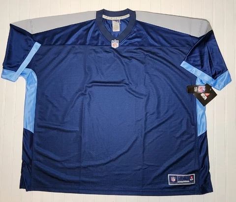 Blue Football Jersey Adult 5XL BLANK NWT NFL Players Pro Line Tennessee Titans Cover