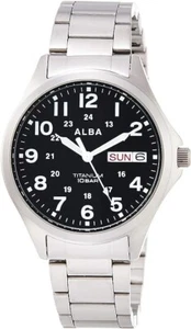 Seiko Alba AQPJ402 Quarz Titan sportlich wasserdicht aus Japan - Bild 1 von 2