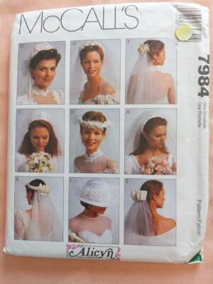 McCall's 7984 Alicyn Exclusive Misses' Bridal Veils & Hat Pattern - Image 1 of 2