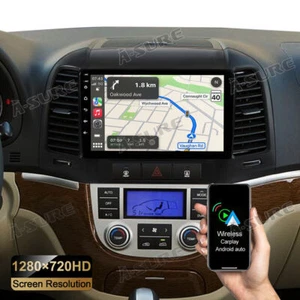 9'' Autoradio Für Hyundai Santa Fe 2 2006-2012 CarPlay WIFI NAVI GPS Radio RDS - Bild 1 von 11