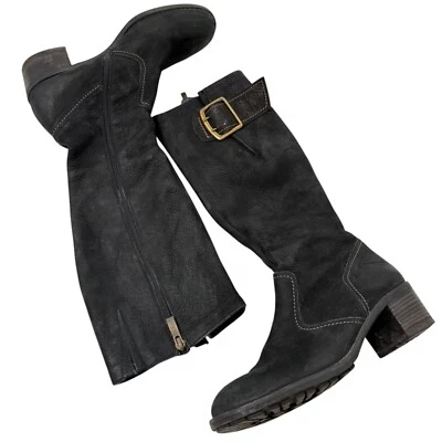 PAUL GREEN Munchen Talla 7.5 Optimist Botas Altas con Hebilla Negras $379 Hechas en Austria Foto 1 de 4