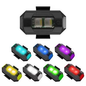 Motorcycle Lights Drone Strobe Light USB LED Anti-Collision Bike Aircraft Night - Picture 1 of 7