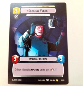 Star Wars Unlimited TCG 20/20 General Veers OP Kit - Raro Hiperespacio - Imagen 1 de 1