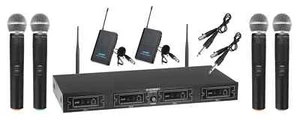 DJ UHF Funk Mikrofon Set Wireless Gitarrenfunk Taschensender Lavalier Kabellos - Bild 1 von 12