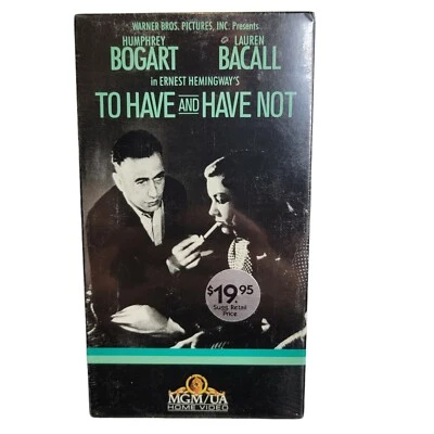 To Have and Have Not VHS 1987 Humphrey Bogart Lauren Bacall SEALED VHS — 第 1/4 张图片