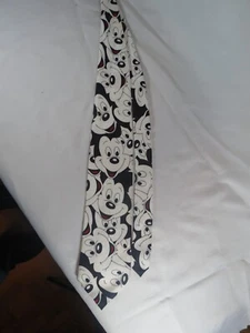 Men's Mickey Mouse Tie White & Black Mickey Unlimited - Picture 1 of 3